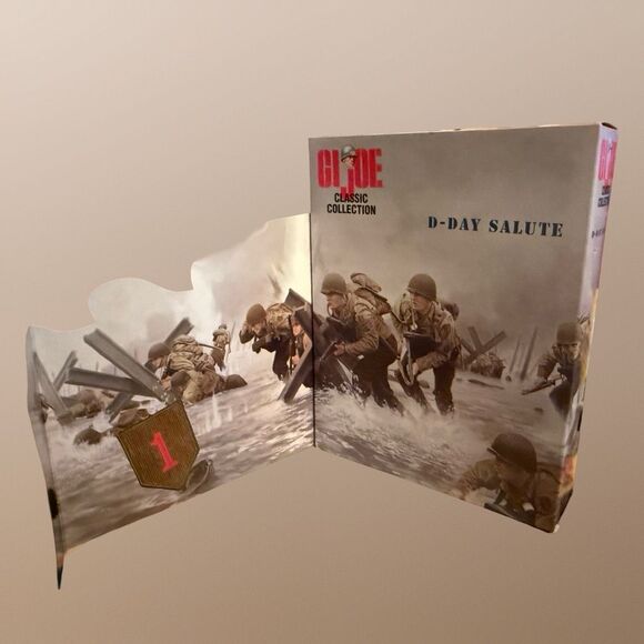 NIB 1997 GI Joe Classic Collection D-Day Salute Articulated Action Figure Sealed - Picture 4 of 12